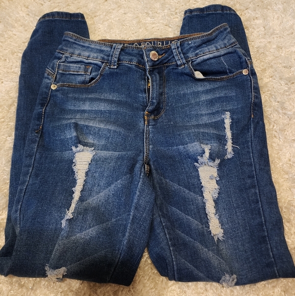 Blue Republic Distressed Skinny Jeans Size 1 - Picture 3 of 9